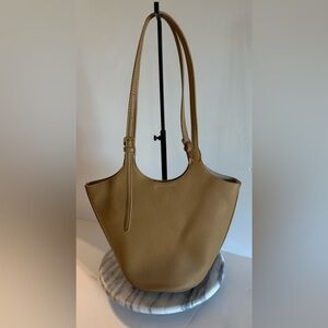 Antik Kraft Bucket Bag Tan Shoulder Straps Includes Inside Pouch for Makeup